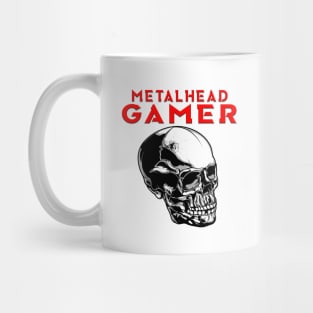 Metalhead Gamer Full Skull Red Mug